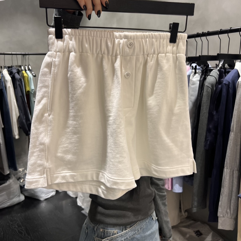 TUG韓國㊣直郵東大門代購女裝新品25春夏時尚人氣職業短褲紐扣TUG短褲圖色1