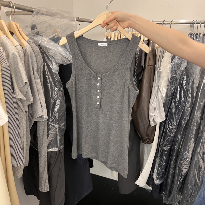 TAFFETA直郵韓國代購㊣女裝新品推薦25春夏休閑職業吊帶背心TAFFETA吊帶/背心圖色2