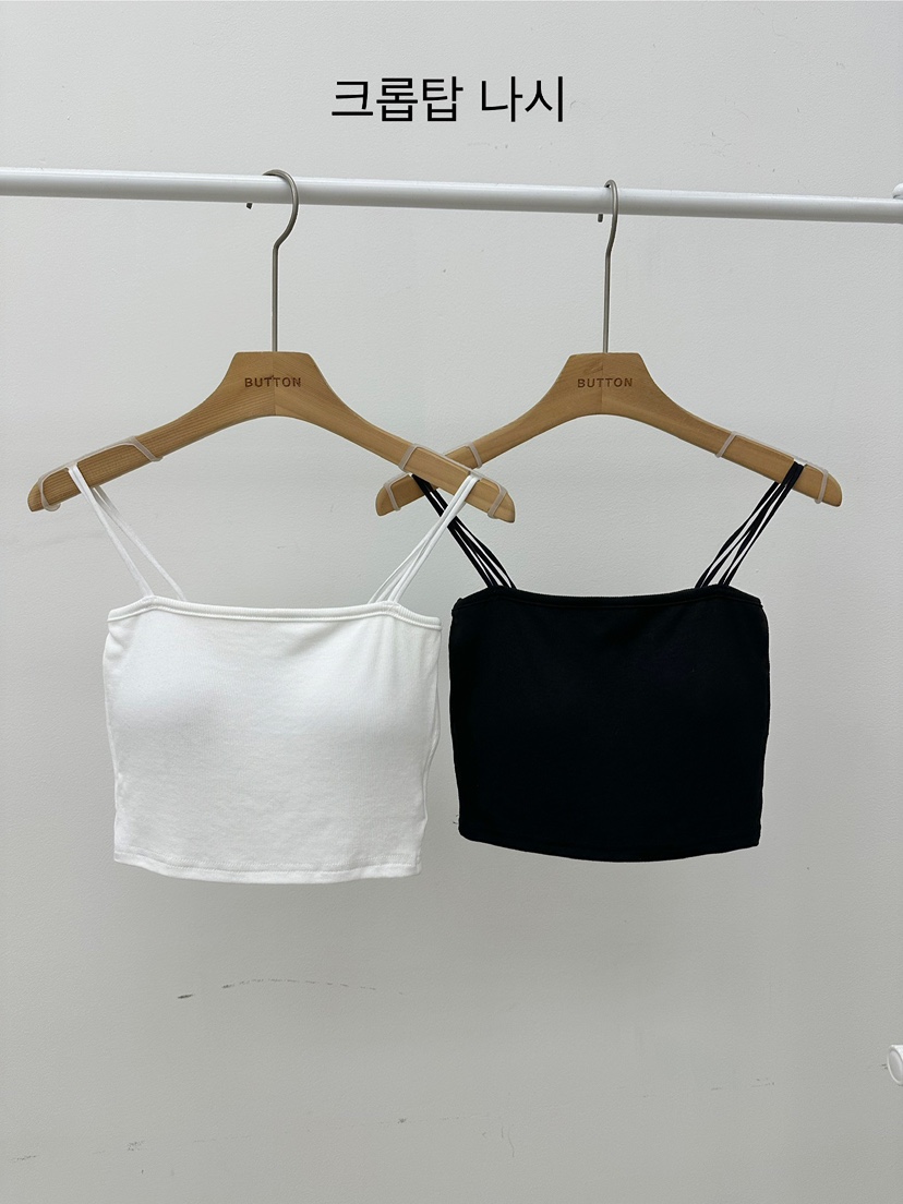 BUT韓國㊣直郵東大門代購女裝新品25春夏熱賣人氣吊帶背心短款button吊帶/背心