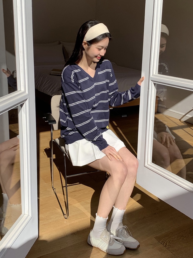 WOOD韓國直郵㊣東大門實拍女裝新款推薦時尚熱賣25春夏針織衫WOOD針織衫