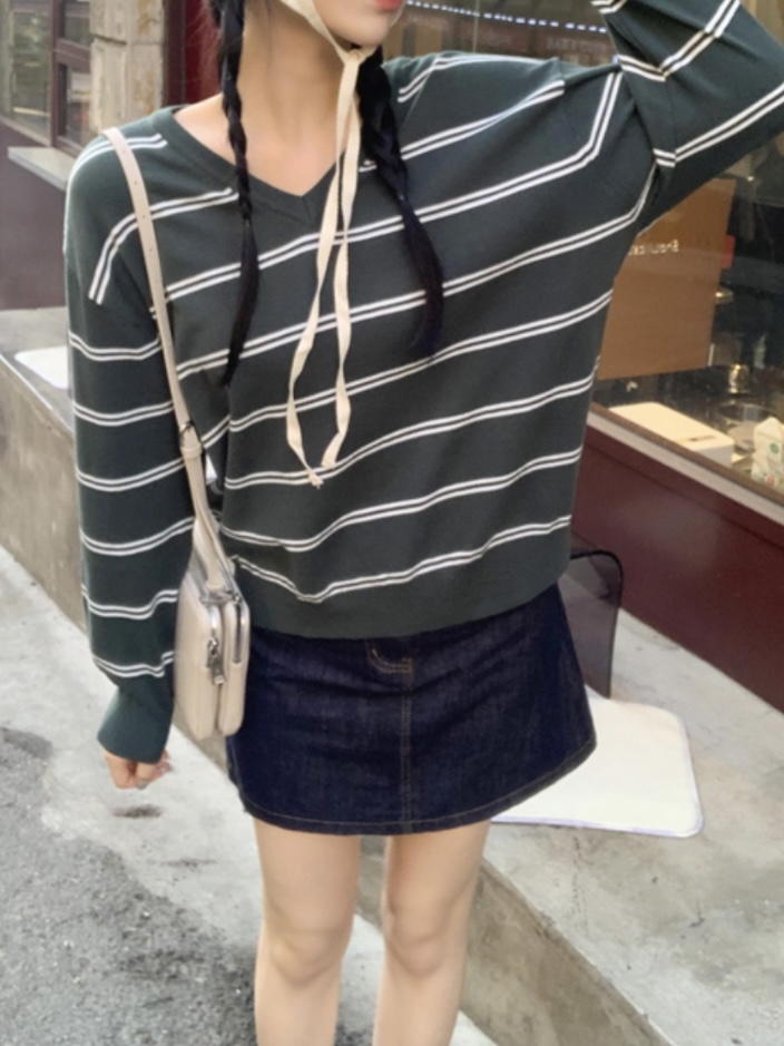 WOOD韓國直郵㊣東大門實拍女裝新款推薦時尚熱賣25春夏針織衫WOOD針織衫