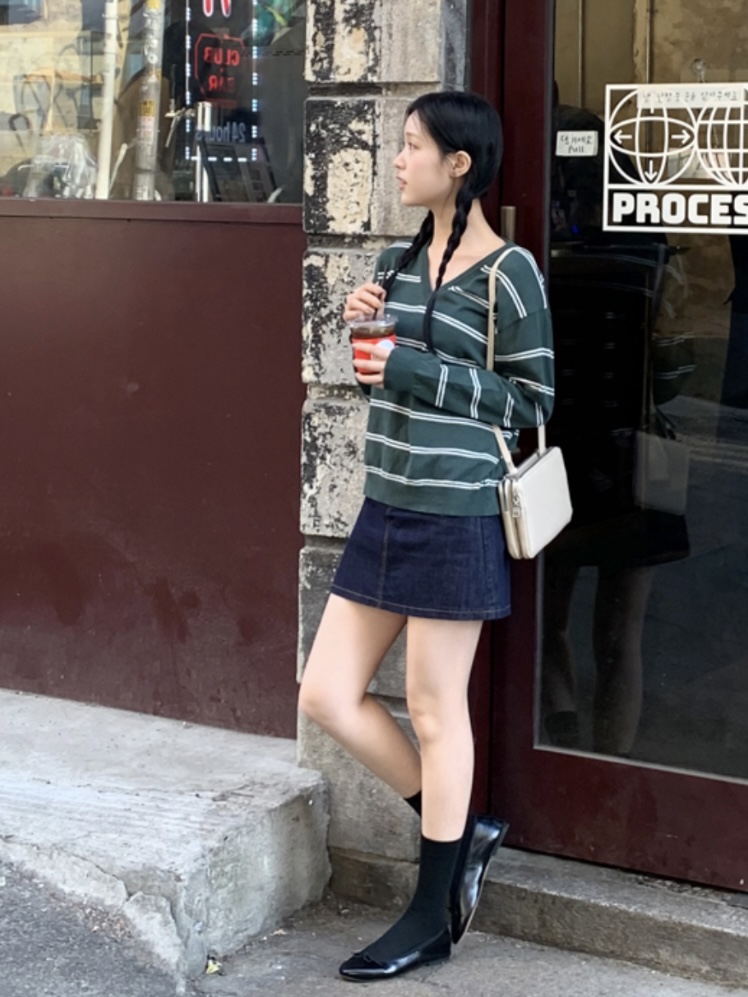 WOOD韓國直郵㊣東大門實拍女裝新款推薦時尚熱賣25春夏針織衫WOOD針織衫圖色2