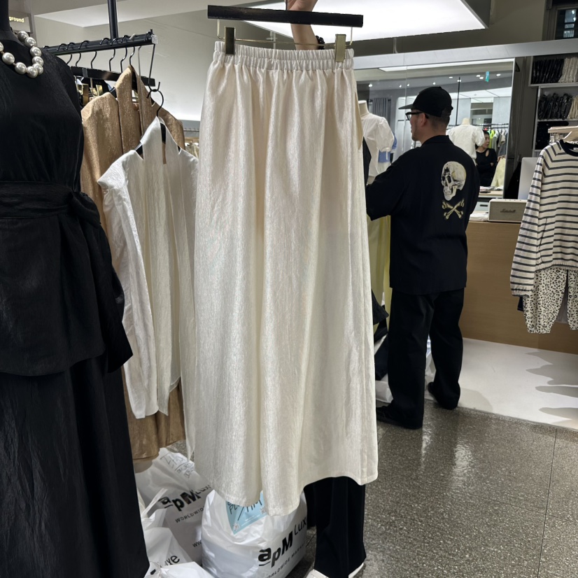 CLOP韓國直郵㊣女裝新品推薦熱賣休閑人氣25春夏時尚長裙喇叭TANIA長裙