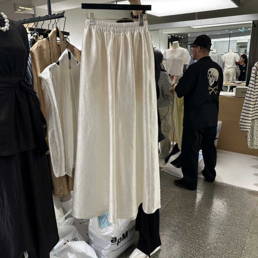 CLOP韓國直郵㊣女裝新品推薦熱賣休閑人氣25春夏時尚長裙喇叭TANIA長裙