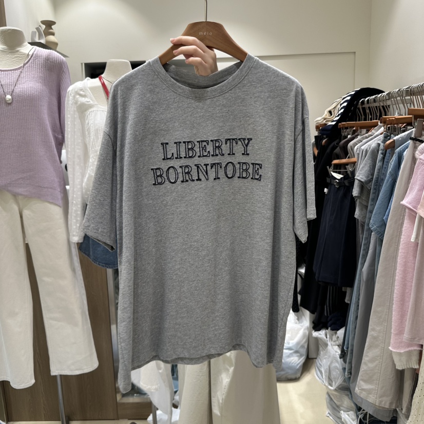 MELO直郵韓國代購㊣女裝新品休閑時尚25春夏熱賣推薦人氣T恤MELOT恤圖色2
