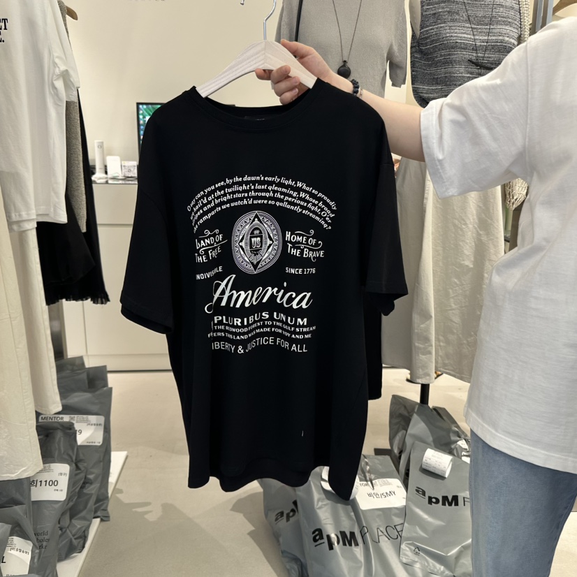 MENTOR韓國直郵㊣東大門實拍女裝新款25春夏熱賣休閑推薦T恤MENTORT恤圖色1