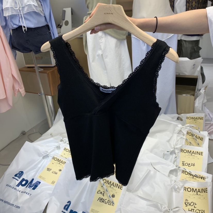 ROMAINE韓國直郵㊣女裝新品人氣熱賣25春夏時尚休閑吊帶背心ROMAINE吊帶/背心圖色3
