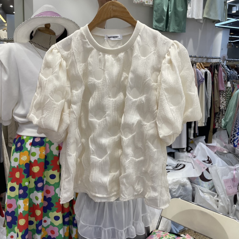 HAPPYBERRY直郵韓國代購㊣女裝新品休閑時尚人氣推薦25春夏T恤HAPPYBERRYT恤圖色2