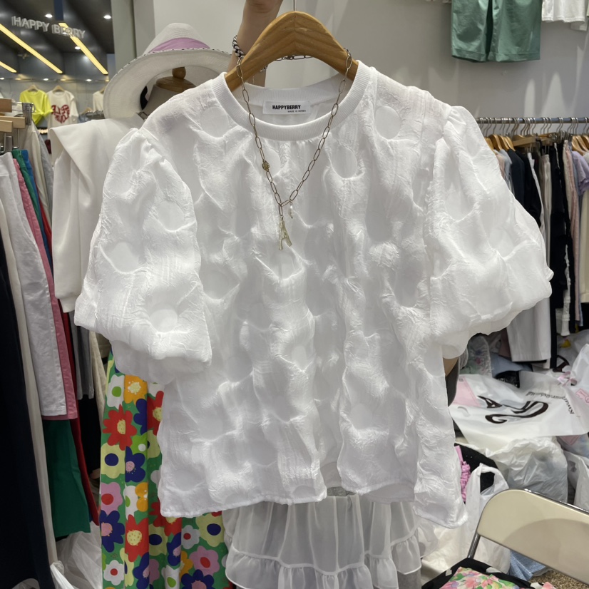 HAPPYBERRY直郵韓國代購㊣女裝新品休閑時尚人氣推薦25春夏T恤HAPPYBERRYT恤圖色3