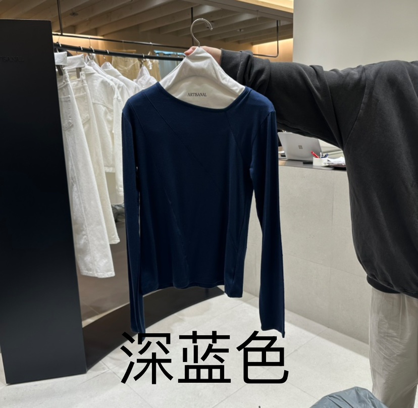 ARTISANAL東大門代購女裝新款職業推薦時尚真品25春夏長袖T恤ARTISANAL長袖T恤圖色3