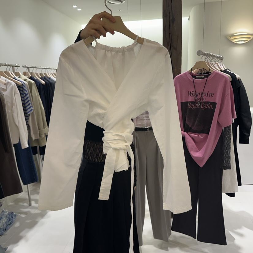 AVECNOUS韓國直郵女裝新款人氣真品推薦職業套裝兩件套亞麻AVECNOUS套裝圖色3