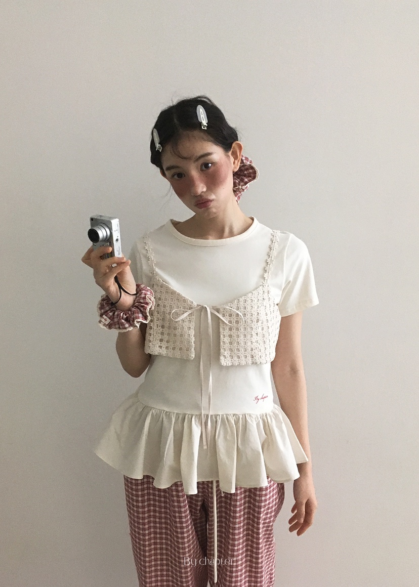 BY CHAPTER東大門代購女士新品熱賣時尚休閑25春夏人氣T恤ChapterT恤