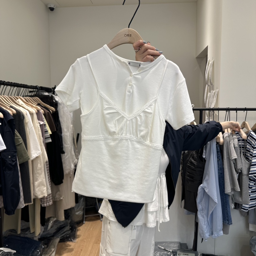ORE-P韓國直郵女裝新品休閑推薦真品人氣吊帶背心不含內搭ORE吊帶/背心圖色2