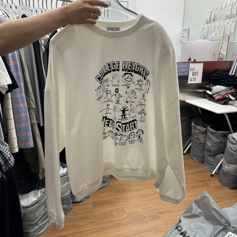 GABIZON韓國代購女士新款真品熱賣25春夏時尚人氣休閑職業衛衣GABIZON衛衣圖色1