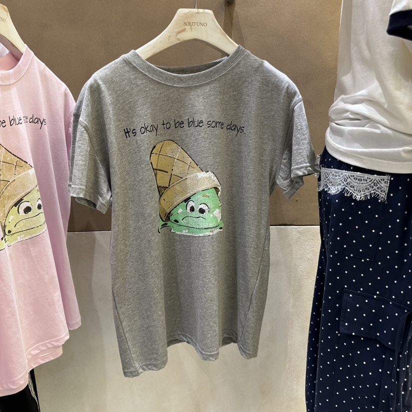 SOLOUNO韓國代購女士新品25春夏推薦時尚休閑熱賣真品人氣T恤SOLOUNOT恤圖色2