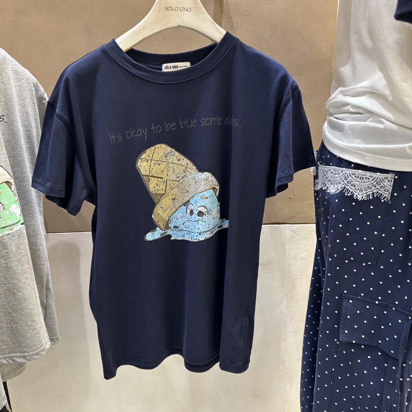 SOLOUNO韓國代購女士新品25春夏推薦時尚休閑熱賣真品人氣T恤SOLOUNOT恤圖色3
