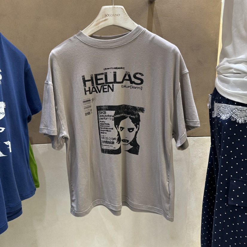 SOLOUNO東大門代購女士新品25春夏職業人氣推薦休閑時尚T恤SOLOUNOT恤圖色2