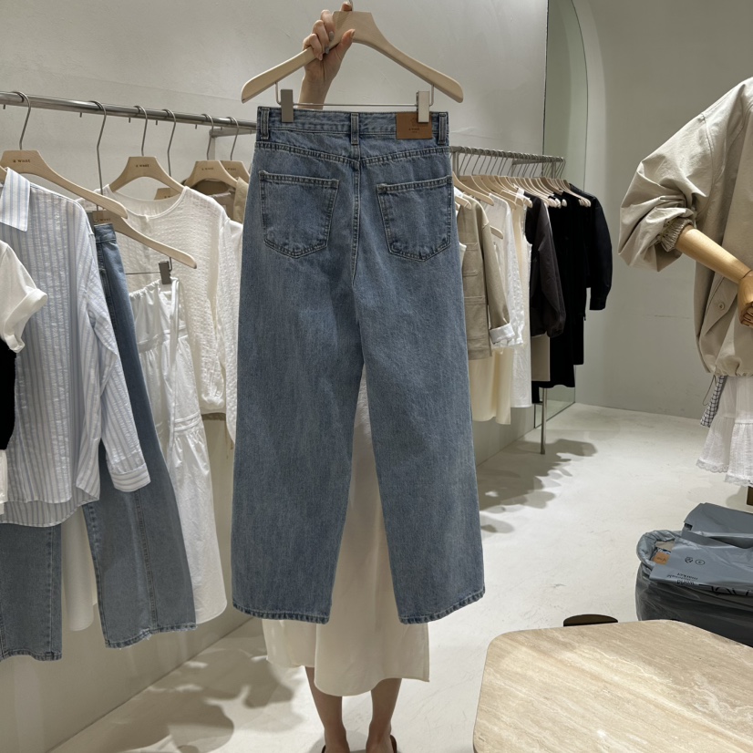 A WANT韓國直郵女裝新品25春夏職業休閑時尚真品推薦牛仔褲A WANT牛仔褲