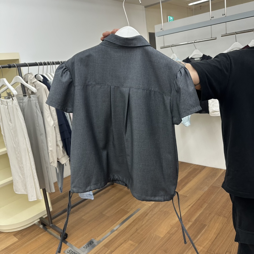 MYNAMEIS東大門代購女裝新品人氣25春夏時尚休閑襯衫蕾絲衫MYNAMEIS襯衫/蕾絲衫