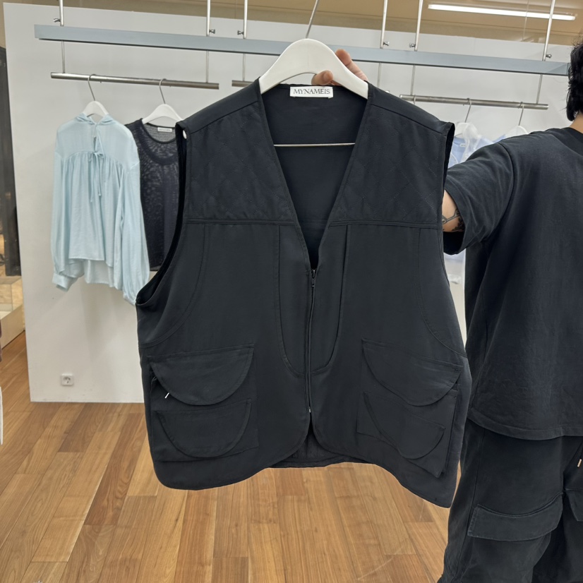 MYNAMEIS韓國直郵女士新品熱賣推薦真品時尚人氣職業25春夏馬甲MYNAMEIS馬甲圖色3