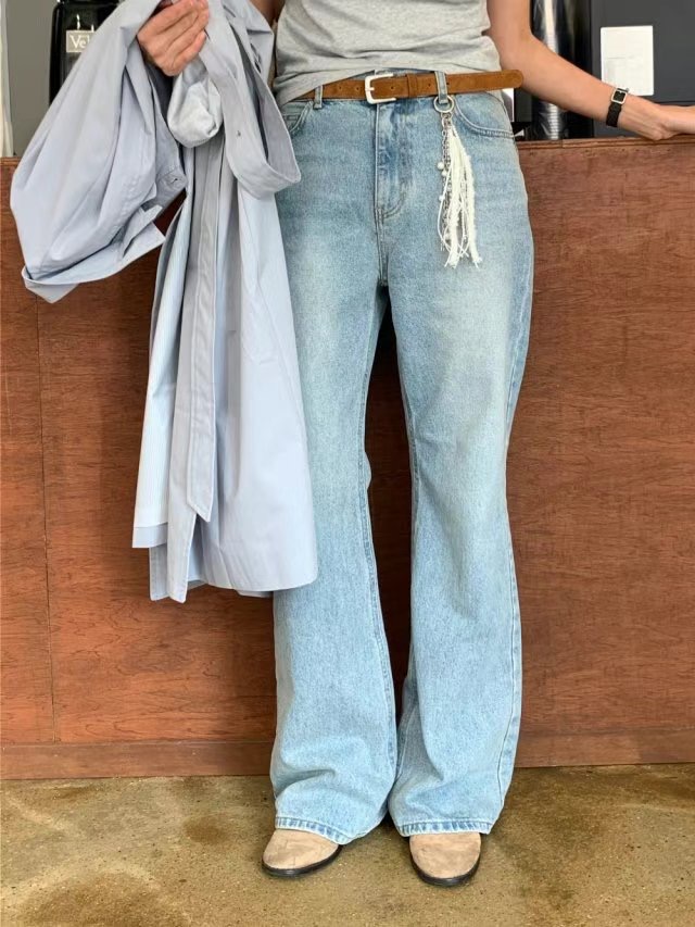 LIBERTY直郵韓國代購㊣女裝新品人氣熱賣推薦25春夏休閑牛仔褲LIBERTY牛仔褲