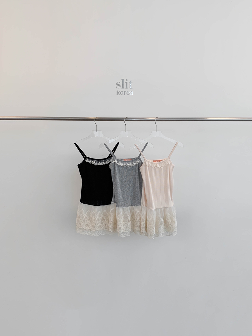 SLIT韓國直郵㊣女裝新品推薦時尚熱賣休閑人氣25春夏吊帶背心SLIT吊帶/背心