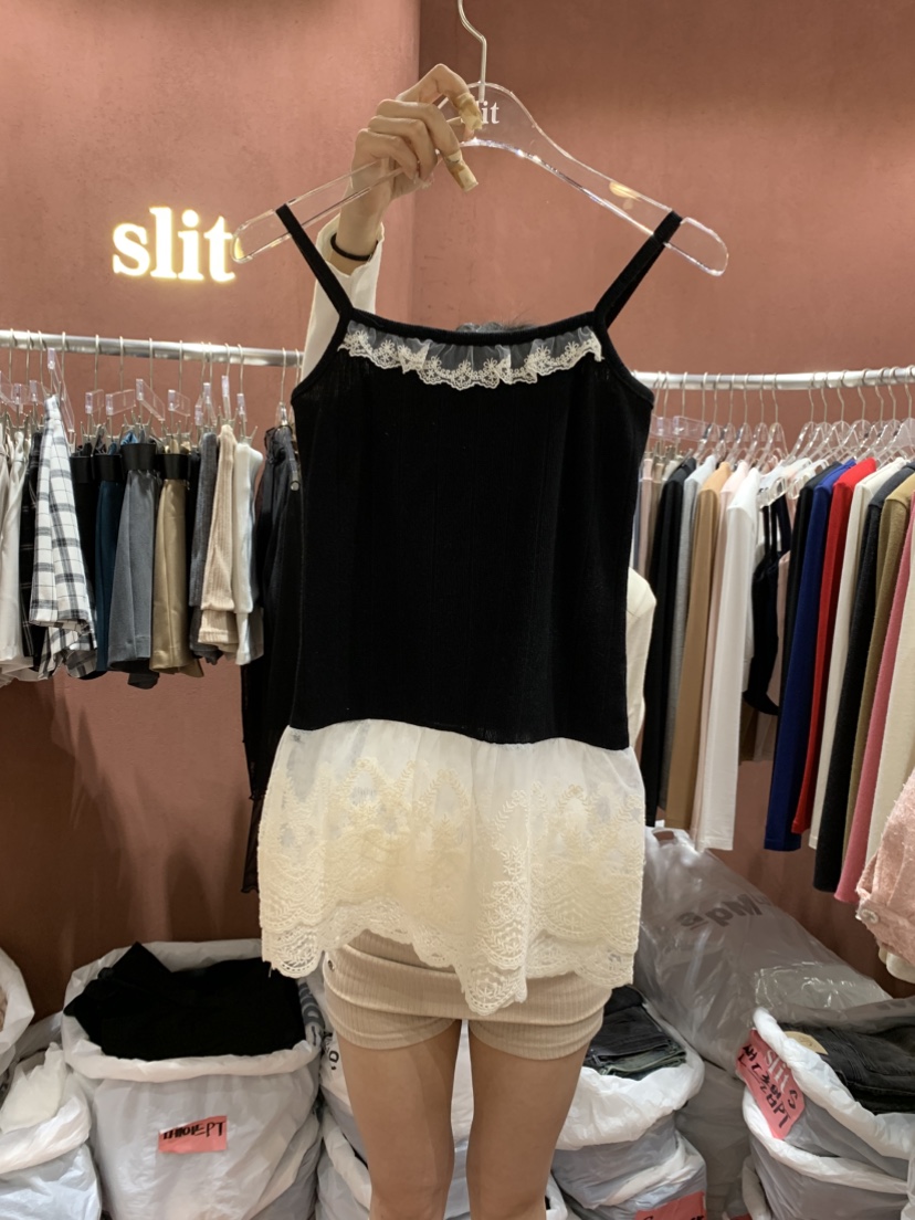SLIT韓國直郵㊣女裝新品推薦時尚熱賣休閑人氣25春夏吊帶背心SLIT吊帶/背心圖色3