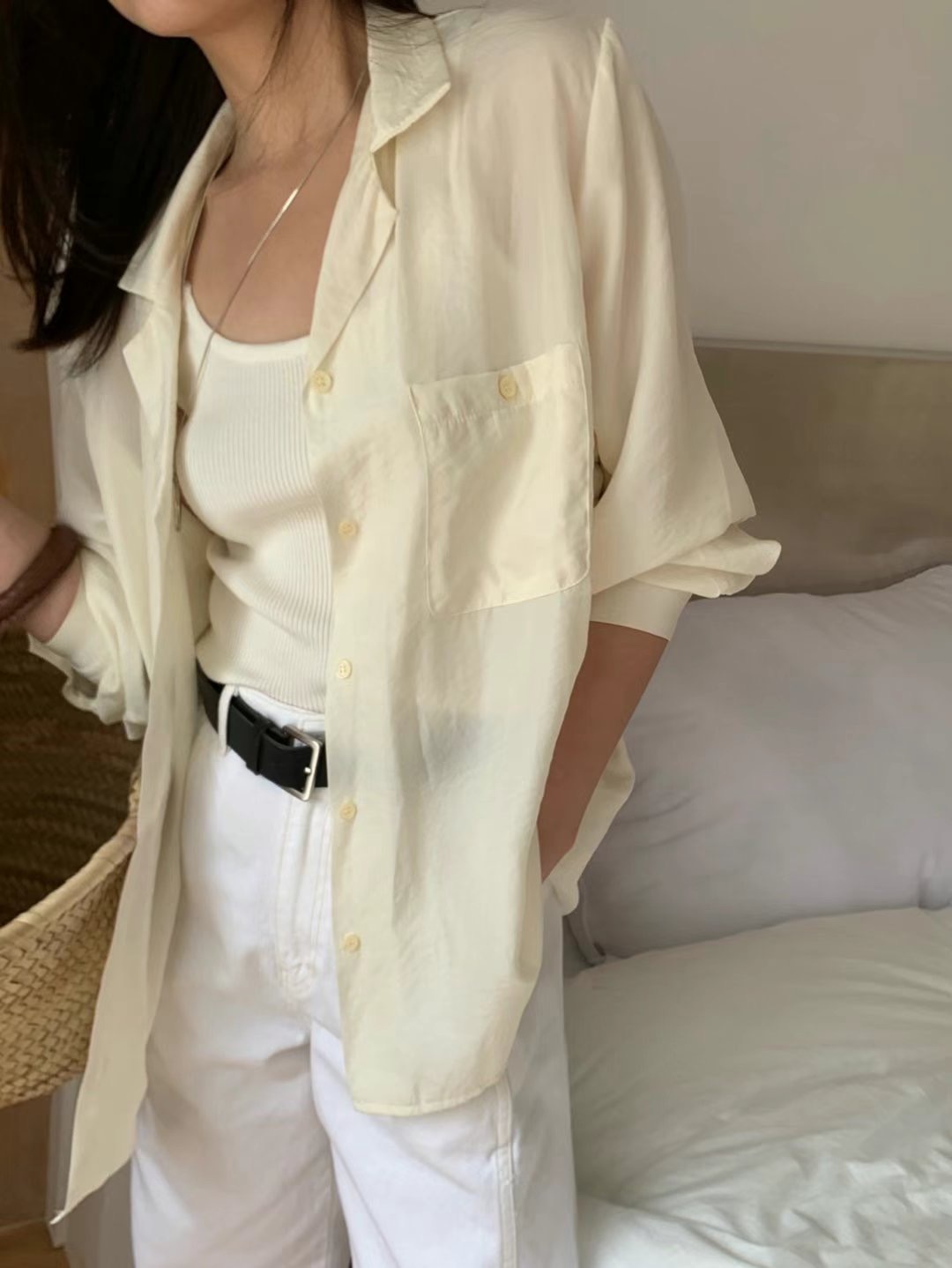 LIBERTY韓國直郵㊣女裝新品時尚人氣推薦休閑25春夏襯衫蕾絲衫LIBERTY襯衫/蕾絲衫
