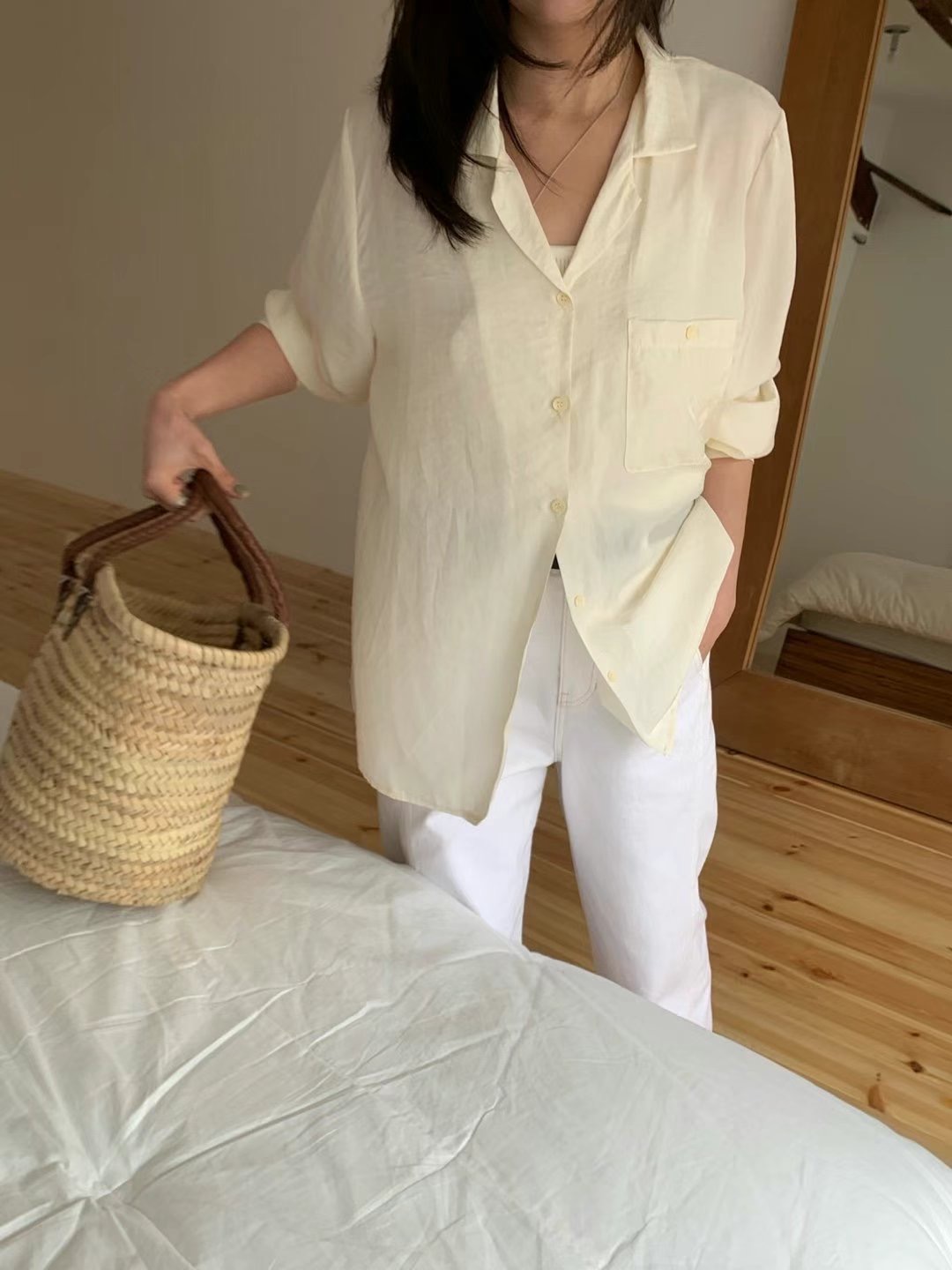 LIBERTY韓國直郵㊣女裝新品時尚人氣推薦休閑25春夏襯衫蕾絲衫LIBERTY襯衫/蕾絲衫圖色2