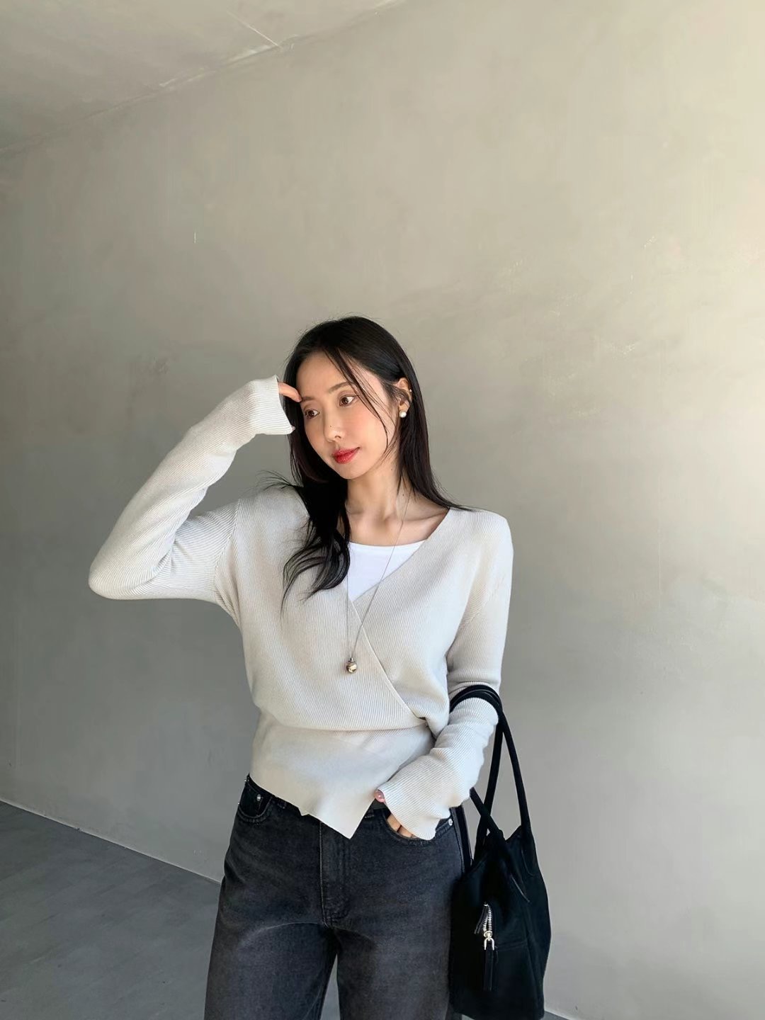 LIBERTY直郵韓國代購㊣女裝新品休閑推薦時尚人氣熱賣針織衫LIBERTY針織衫