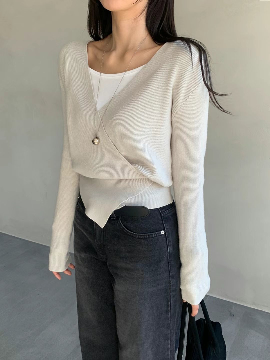 LIBERTY直郵韓國代購㊣女裝新品休閑推薦時尚人氣熱賣針織衫LIBERTY針織衫