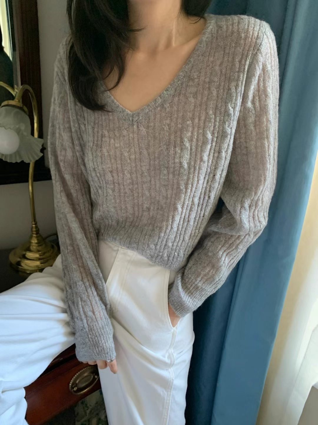 LIBERTY韓國直郵㊣女裝新品熱賣時尚休閑25春夏推薦人氣針織衫LIBERTY針織衫