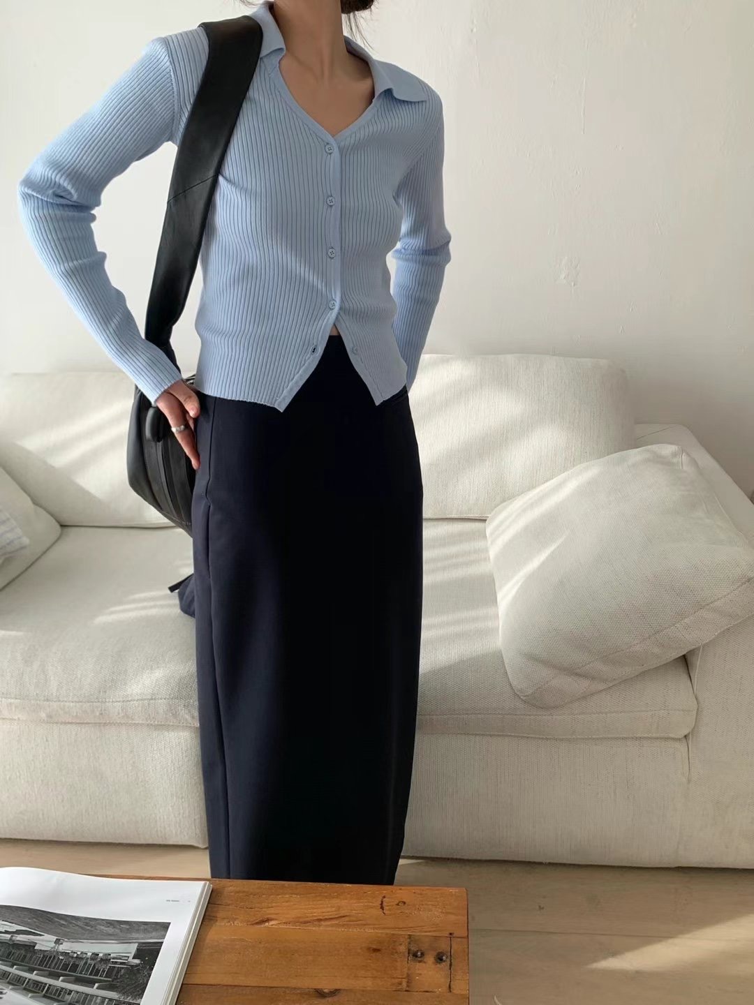 LIBERTY韓國直郵㊣東大門實拍女裝新款25春夏熱賣時尚針織衫LIBERTY針織衫