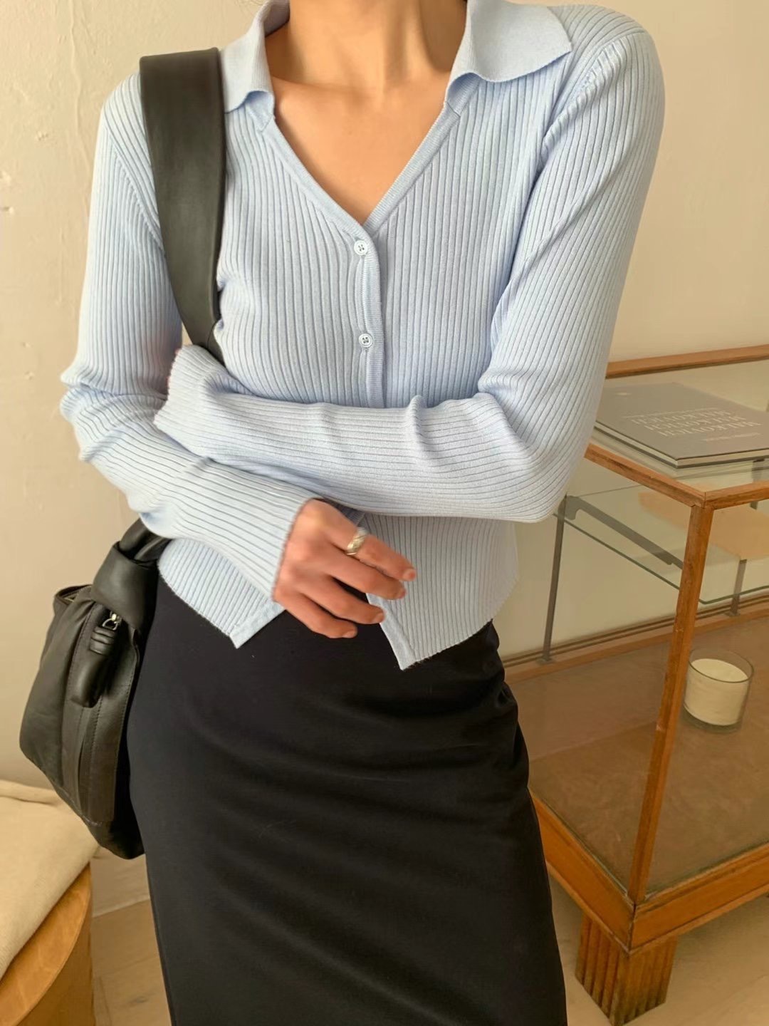 LIBERTY韓國直郵㊣東大門實拍女裝新款25春夏熱賣時尚針織衫LIBERTY針織衫