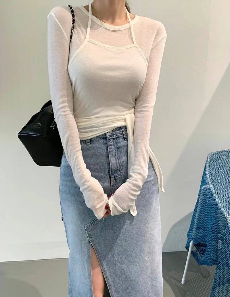 LIBERTY韓國㊣直郵東大門代購女裝新款時尚人氣休閑吊帶背心LIBERTY吊帶/背心