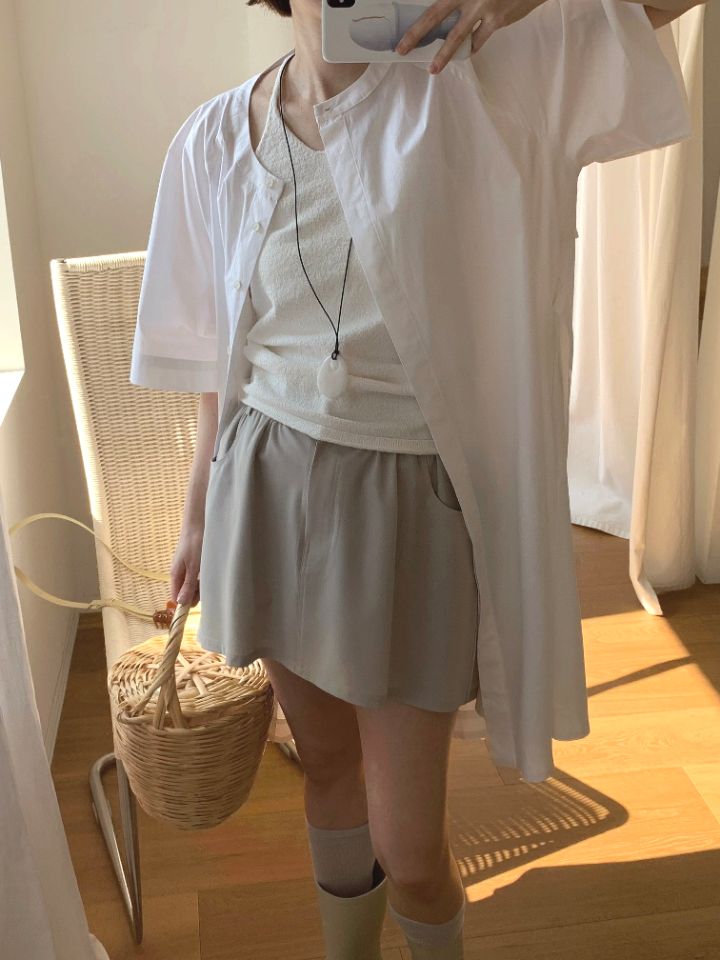 MARE韓國直郵㊣東大門實拍女裝新品25春夏休閑推薦熱賣短裙MARE短裙