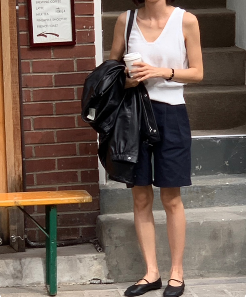 A Flan韓國直郵㊣東大門實拍女裝新品人氣休閑吊帶背心雙面AFN/A Flan吊帶/背心