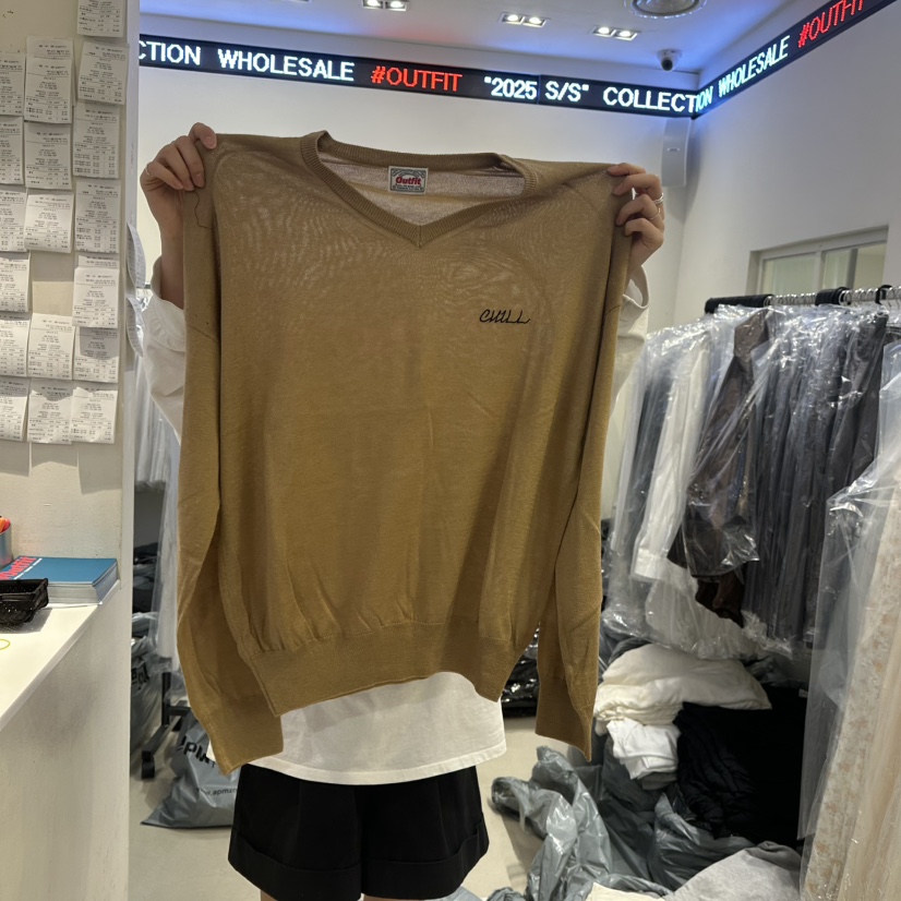 OUTFIT東大門實拍女裝新品真品熱賣25春夏人氣推薦時尚針織衫OUTFIT針織衫圖色2