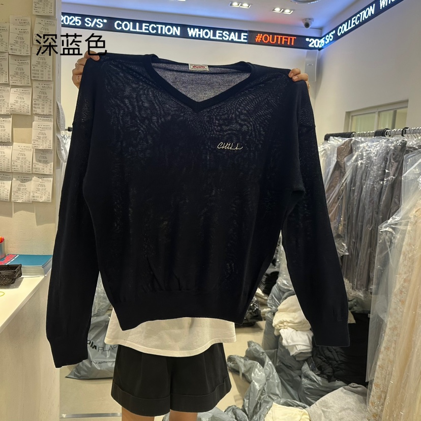 OUTFIT東大門實拍女裝新品真品熱賣25春夏人氣推薦時尚針織衫OUTFIT針織衫圖色3