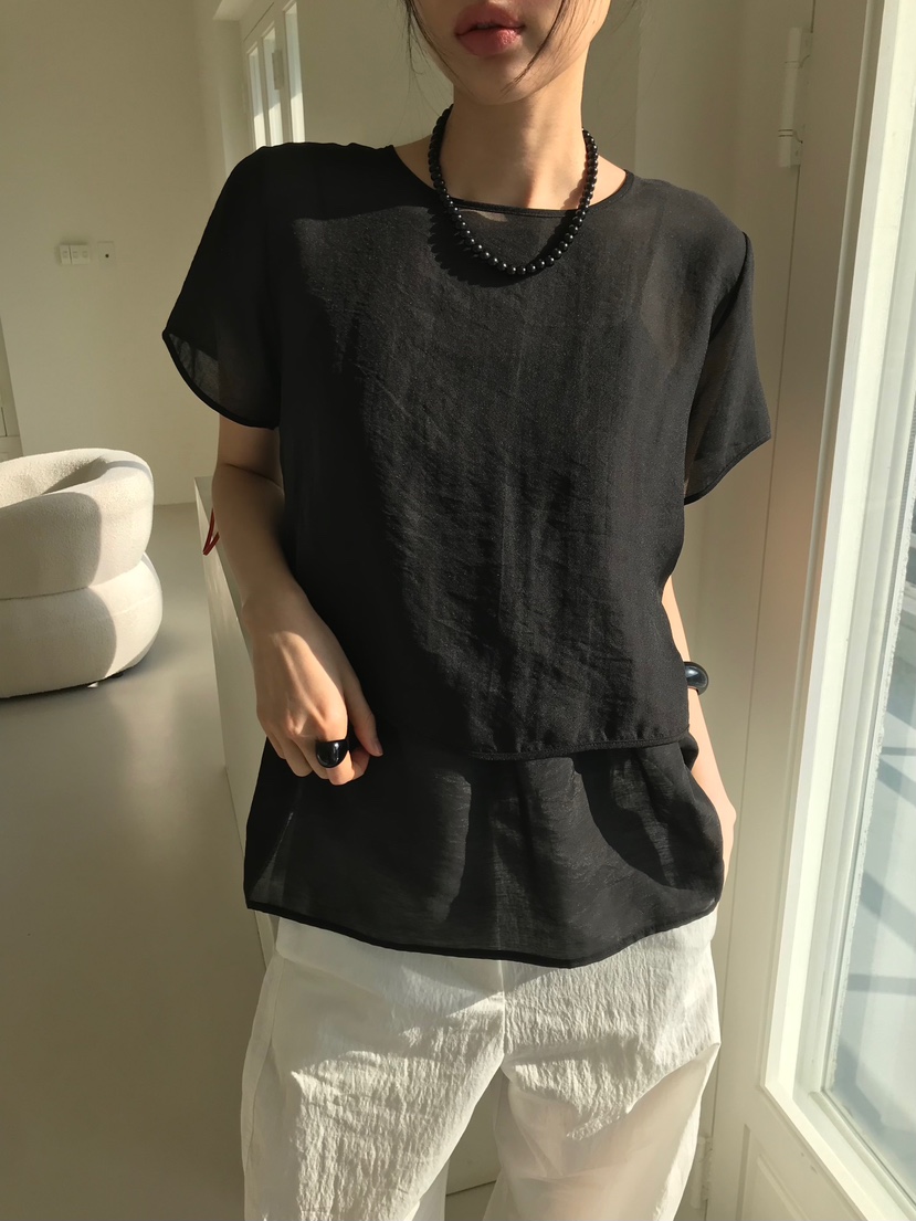 ME MO韓國直郵㊣女裝新款推薦人氣25春夏時尚熱賣襯衫蕾絲衫ME MO襯衫/蕾絲衫