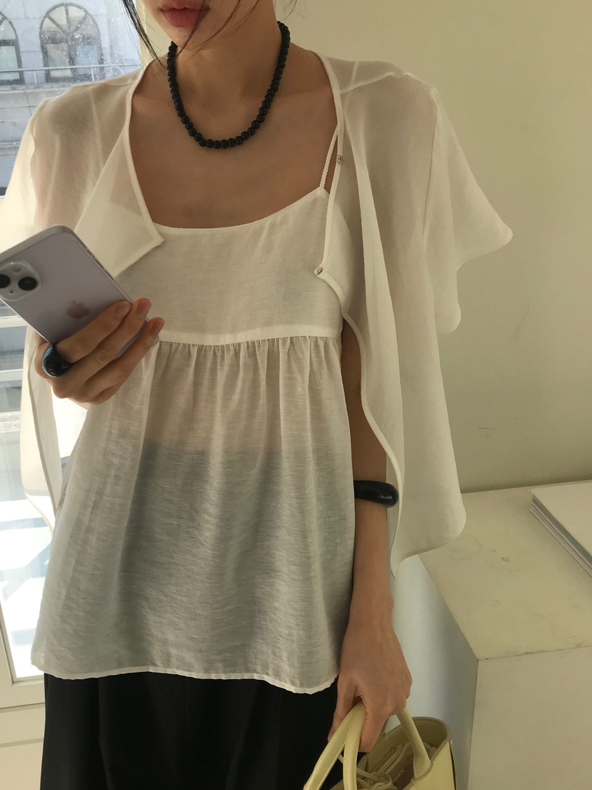 ME MO韓國直郵㊣女裝新款推薦人氣25春夏時尚熱賣襯衫蕾絲衫ME MO襯衫/蕾絲衫