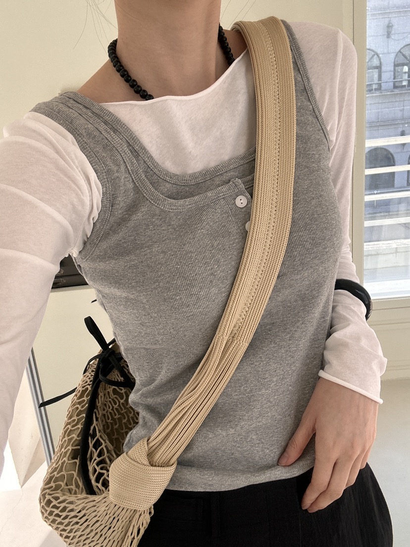 ME MO韓國直郵㊣東大門實拍女裝新款熱賣吊帶背心不含內搭ME MO吊帶/背心