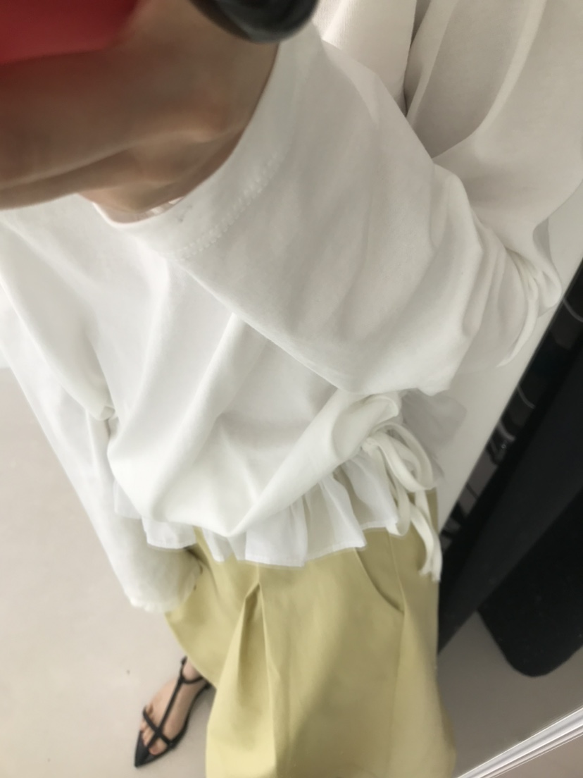 ME MO韓國㊣直郵東大門代購女裝新款時尚熱賣25春夏長袖T恤ME MO長袖T恤