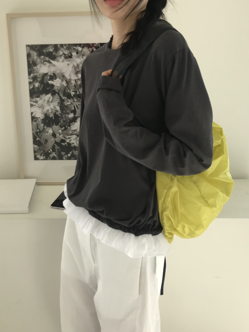 ME MO韓國㊣直郵東大門代購女裝新款時尚熱賣25春夏長袖T恤ME MO長袖T恤