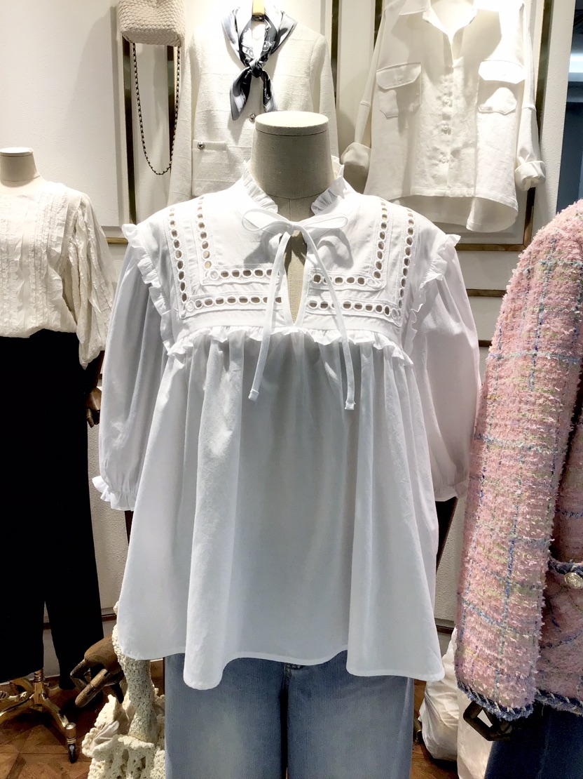 LAUNDRY韓國直郵㊣東大門實拍女裝新款熱賣25春夏襯衫蕾絲衫LAUNDRY襯衫/蕾絲衫