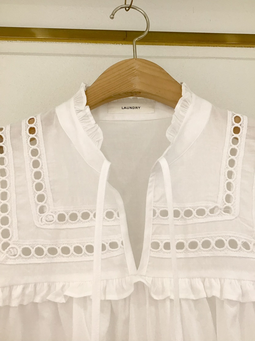 LAUNDRY韓國直郵㊣東大門實拍女裝新款熱賣25春夏襯衫蕾絲衫LAUNDRY襯衫/蕾絲衫