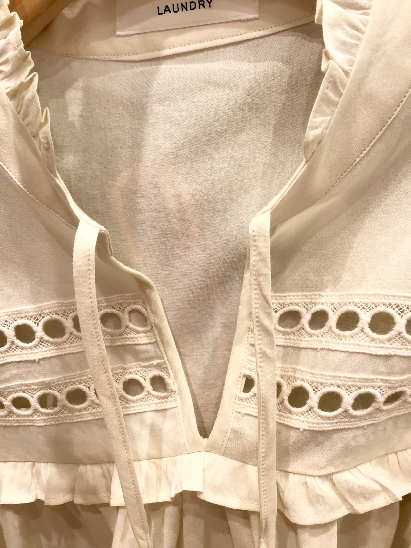 LAUNDRY韓國直郵㊣東大門實拍女裝新款熱賣25春夏襯衫蕾絲衫LAUNDRY襯衫/蕾絲衫
