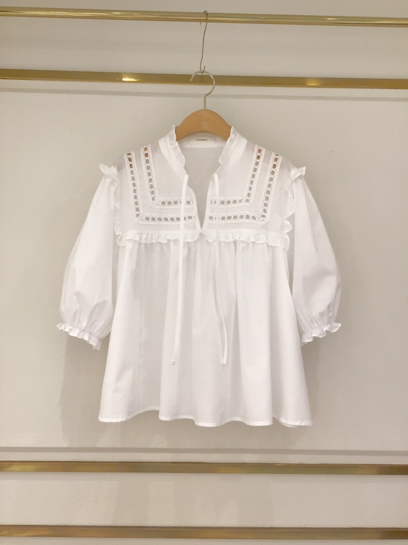 LAUNDRY韓國直郵㊣東大門實拍女裝新款熱賣25春夏襯衫蕾絲衫LAUNDRY襯衫/蕾絲衫