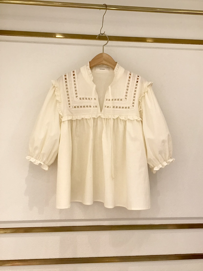 LAUNDRY韓國直郵㊣東大門實拍女裝新款熱賣25春夏襯衫蕾絲衫LAUNDRY襯衫/蕾絲衫圖色2