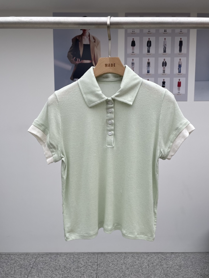 MADE-P直郵韓國代購㊣女裝新品推薦熱賣25春夏休閑時尚T恤MADE-PT恤圖色2